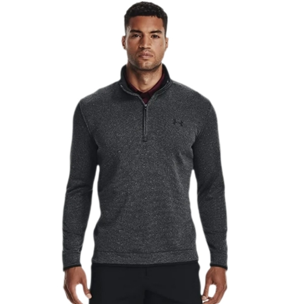 Under Armour Men's Gray Storm Fleece 1/4 Zip Golf Pullover Sweater Medium